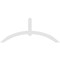 Ekena Millwork Archdale Architectural Grade PVC Gable Bracket, 108"W x 45"H x 2"D x 6"F, 10/12 Pitch GBP108X45X0206ARC00 - alternate 3